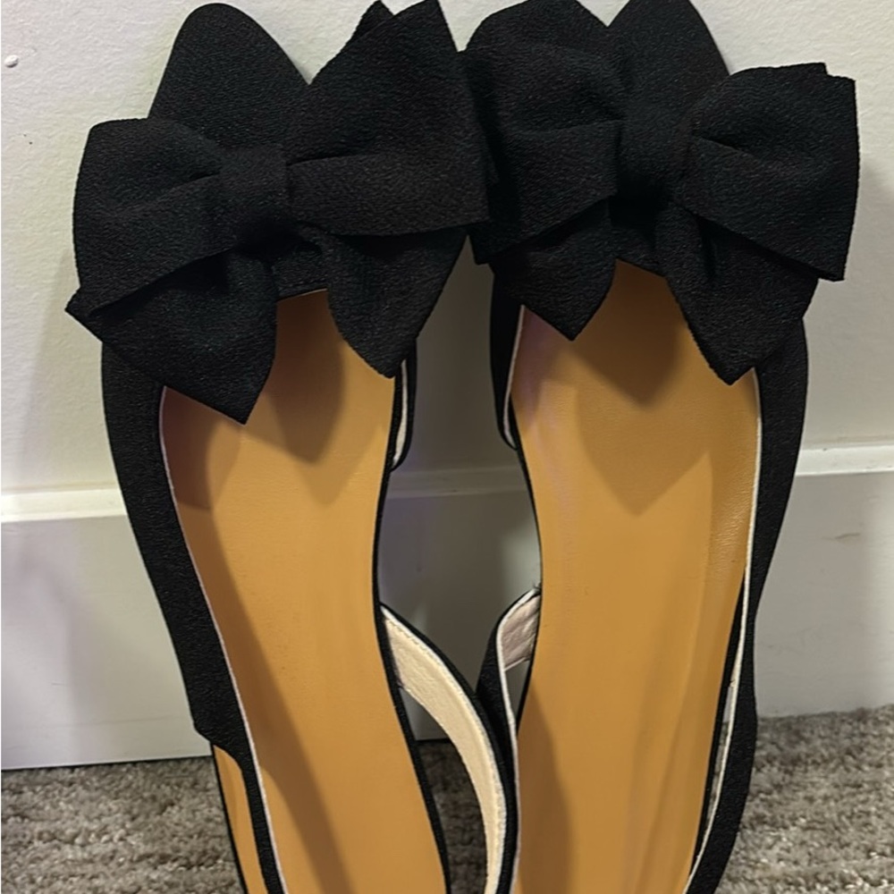 Elegant Black Bow Women's Shoes